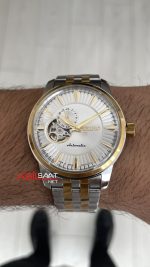 Seiko Presage Beyaz Open Heart 40mm 4R39 Two Tone Gold