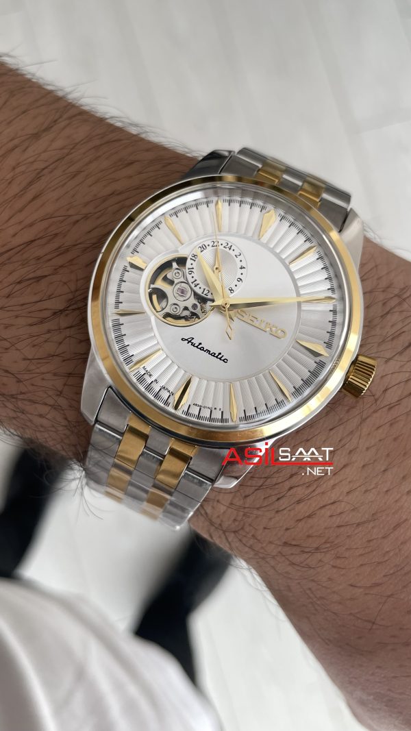 Seiko Presage Beyaz Open Heart 40mm 4R39 Two Tone Gold Seiko Presage Beyaz Open Heart 40mm 4R39 Two Tone Gold