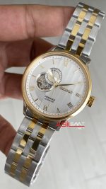 Seiko Presage Open Heart 40mm Beyaz Romen Kadran 4R39 Two Tone Gold