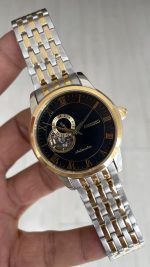 Seiko Presage Open Heart Vintage 40mm Siyah Romen Kadran 4R39 Two Tone Gold
