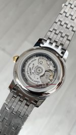 Seiko Presage Open Heart Vintage 40mm Siyah Romen Kadran 4R39 Two Tone Gold