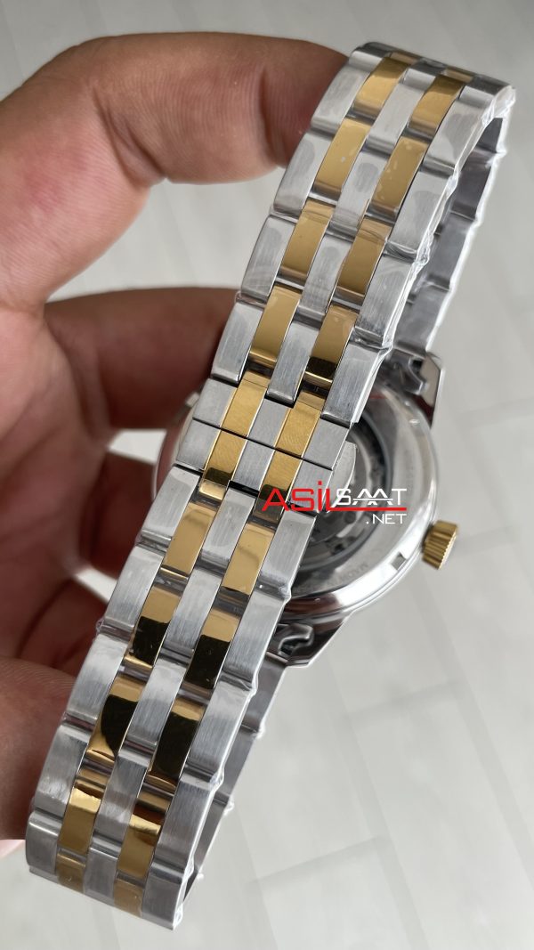 Seiko Presage Siyah Open Heart 40mm 4R39 Two Tone Gold