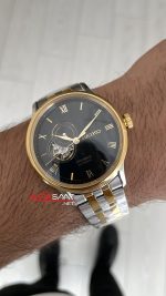 Seiko Presage Siyah Open Heart 40mm 4R39 Two Tone Gold