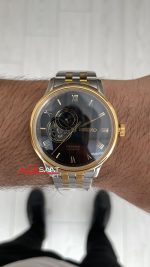 Seiko Presage Siyah Open Heart 40mm 4R39 Two Tone Gold