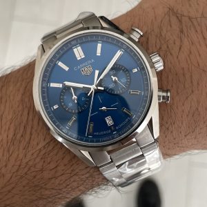 TAG Heuer Carrera Calibre Heuer 02 Mavi Kadran 43mm Replika Saat