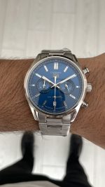 TAG Heuer Carrera Calibre Heuer 02 Mavi Kadran 43mm Replika Saat
