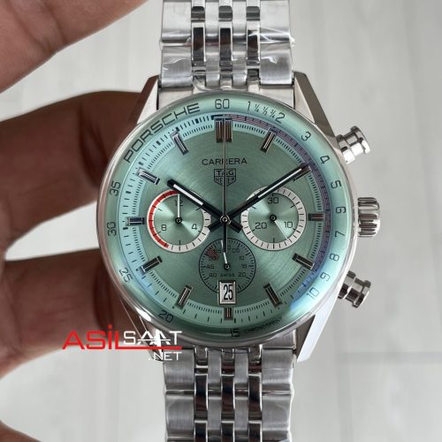 TAG Heuer Porsche Carrera Jubilee Su Yeşili Kadran 41mm Replika Saat