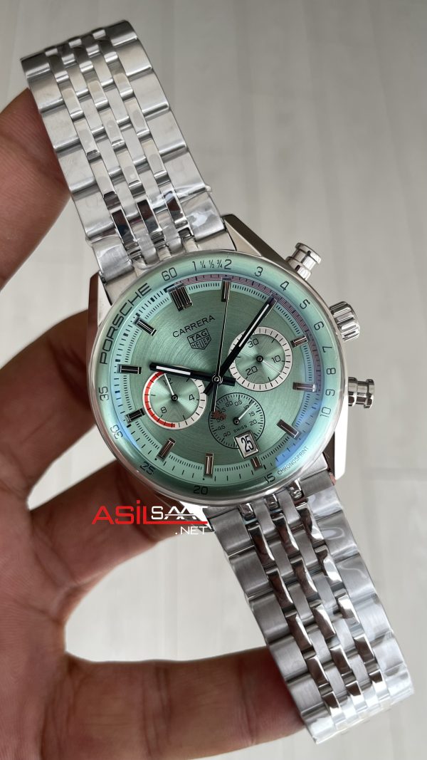 TAG Heuer Porsche Carrera Jubilee Su Yeşili Kadran 41mm Replika Saat