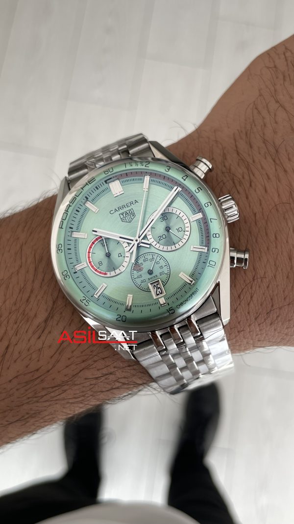 TAG Heuer Porsche Carrera Jubilee Su Yeşili Kadran 41mm Replika Saat