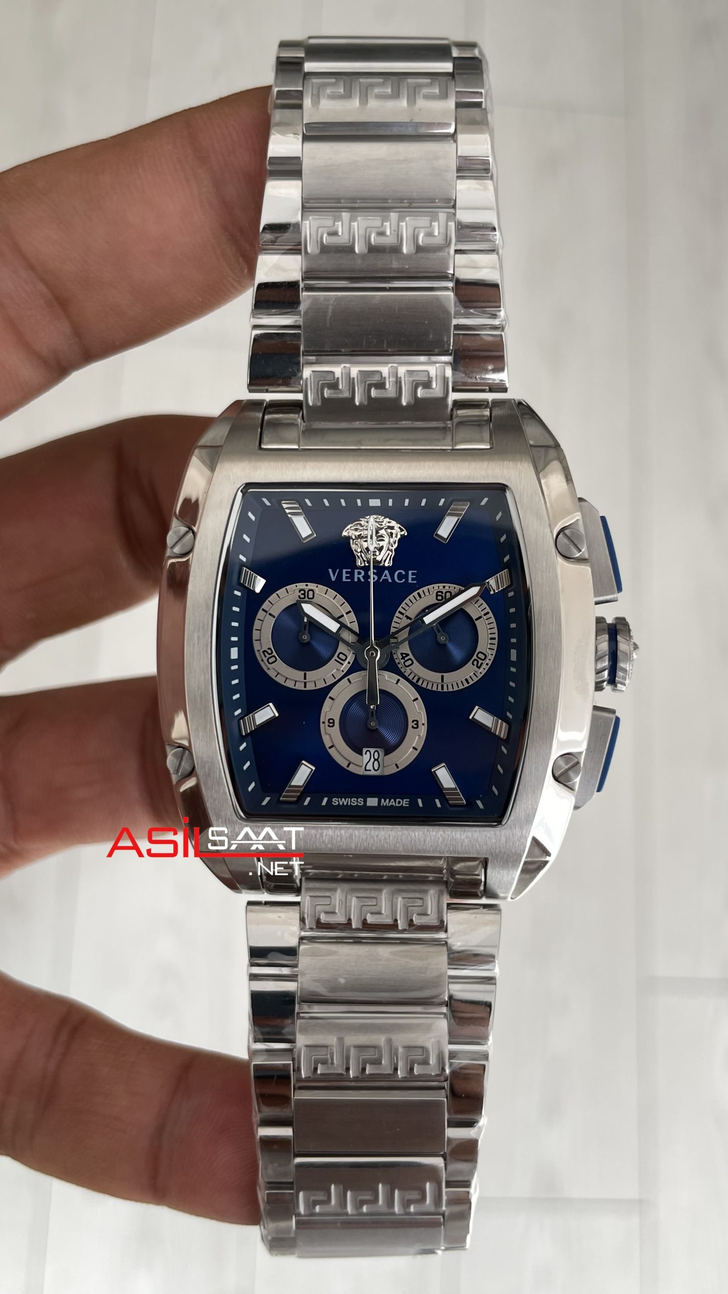 Versace Dominus VE6H00423 Mavi Kadran 42mm Erkek Kol Saati Versace Dominus VE6H00423 Mavi Kadran 42mm Erkek Kol Saati