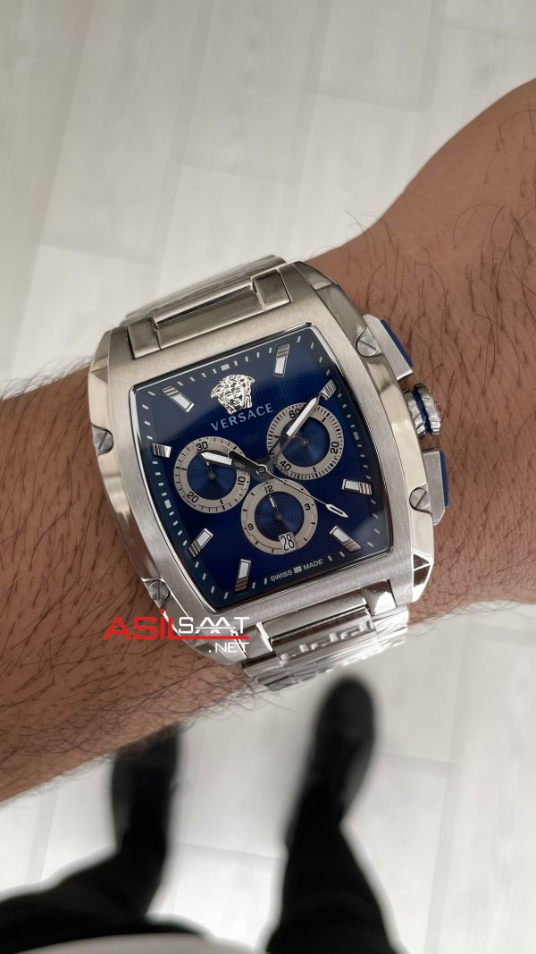 Versace Dominus VE6H00423 Mavi Kadran 42mm Erkek Kol Saati Versace Dominus VE6H00423 Mavi Kadran 42mm Erkek Kol Saati