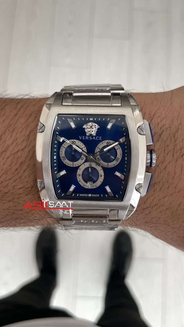 Versace Dominus VE6H00423 Mavi Kadran 42mm Erkek Kol Saati Versace Dominus VE6H00423 Mavi Kadran 42mm Erkek Kol Saati
