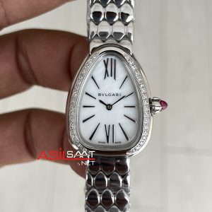 Bulgari Serpenti Seduttori Diamond Beyaz Kadran 103361 33mm Replika Saat
