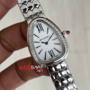 Bulgari Serpenti Seduttori Diamond Beyaz Kadran 103361 33mm Replika Saat