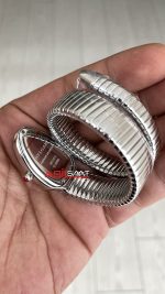 Bulgari Serpenti Tubogas Diamond Beyaz Kadran 101827 Silver 35mm Kadın Kol Saati
