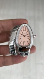Bulgari Serpenti Tubogas Diamond Pembe 35mm Kadın Kol Saati