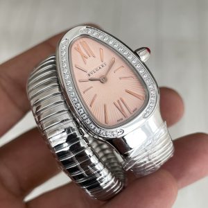 Bulgari Serpenti Tubogas Diamond Pembe 35mm Kadın Kol Saati