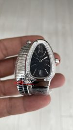 Bulgari Serpenti Tubogas Diamond Siyah Kadran 103434 Silver 35mm Kadın Kol Saati