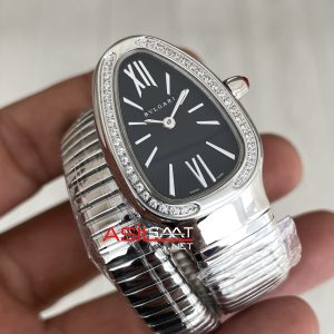 Bulgari Serpenti Tubogas Diamond Siyah Kadran 103434 Silver 35mm Kadın Kol Saati