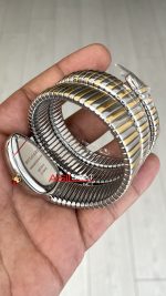 Bulgari Serpenti Tubogas Diamond Siyah Kadran 35mm Two Tone Gold Üç Sarmalı Kadın Kol Saati