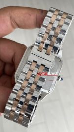 Cartier Dumont Santos Large Beyaz Kadran 40mm Two Tone Rosegold Replika Saat