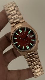 Citizen Tsuyosa Kırmızı Rosegold Replika Saat