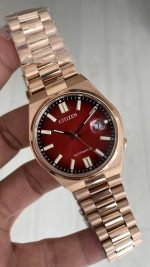 Citizen Tsuyosa Kırmızı Rosegold Replika Saat