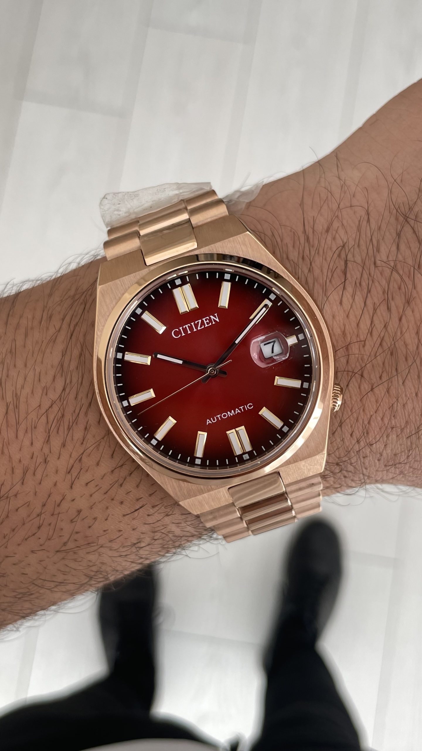 Citizen Tsuyosa Kırmızı Rosegold Replika Saat