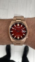Citizen Tsuyosa Kırmızı Rosegold Replika Saat