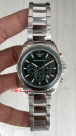 Emporio Armani AR6090 Tazio Large Chronograph Yeşil Kadran 43mm Erkek Kol Saati