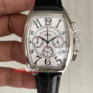 Franck Muller Casablanca Chronograph Beyaz Kadran 40mm Silver Replika Saat