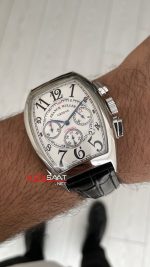 Franck Muller Casablanca Chronograph Beyaz Kadran 40mm Silver Replika Saat