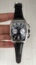 Franck Muller Casablanca Chronograph Siyah Kadran 40mm Silver Replika Saat