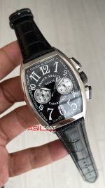 Franck Muller Casablanca Chronograph Siyah Kadran 40mm Silver Replika Saat