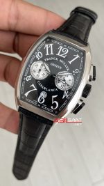 Franck Muller Casablanca Chronograph Siyah Kadran 40mm Silver Replika Saat