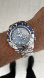 Grand Seiko GMT Sport Collection 44mm Buz Mavisi Kadran Replika Saat