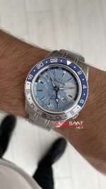 Grand Seiko GMT Sport Collection 44mm Buz Mavisi Kadran Replika Saat