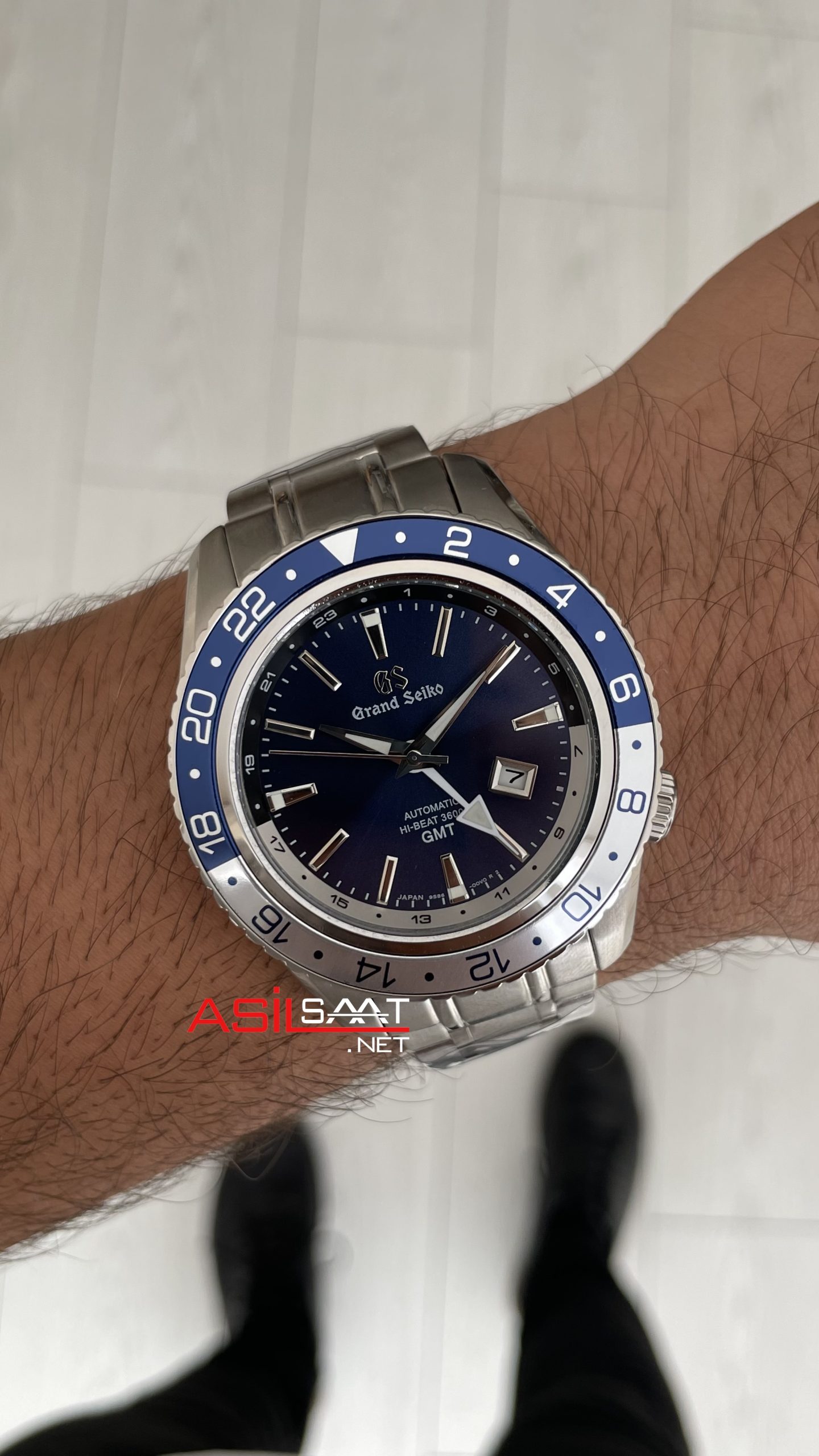 Grand Seiko GMT Sport Collection 44mm Mavi Kadran Replika Saat