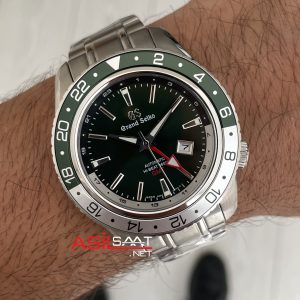 Grand Seiko GMT Sport Collection 44mm Yeşil Kadran Replika Saat