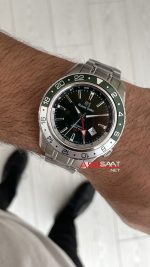 Grand Seiko GMT Sport Collection 44mm Yeşil Kadran Replika Saat