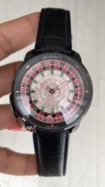 Jacob & Co. Casino Rulet Diamond Siyah 44mm Black & PVD Replika Saat