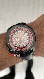 Jacob & Co. Casino Rulet Diamond Siyah 44mm Black & PVD Replika Saat