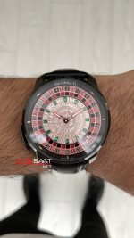Jacob & Co. Casino Rulet Diamond Siyah 44mm Black & PVD Replika Saat