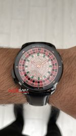 Jacob & Co. Casino Rulet Diamond Siyah 44mm Black & PVD Replika Saat