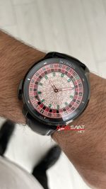 Jacob & Co. Casino Rulet Diamond Siyah 44mm Black & PVD Replika Saat
