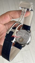 Jacob & Co. Casino Rulet Dimamond Mavi 44mm Silver Replika Saat