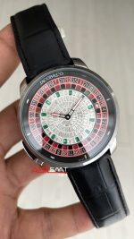 Jacob & Co. Casino Rulet Dimamond Siyah Kadran 44mm Silver Replika Saat