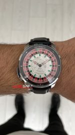Jacob & Co. Casino Rulet Dimamond Siyah Kadran 44mm Silver Replika Saat