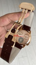 Jacob & Co. Casino Rulet Kahverengi 44mm Rosegold Replika Saat