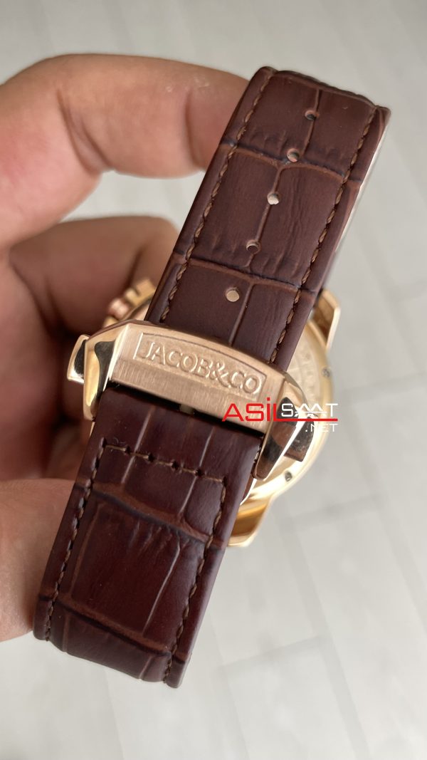 Jacob & Co. Casino Rulet Kahverengi 44mm Rosegold Replika Saat Jacob & Co. Casino Rulet Kahverengi 44mm Rosegold Replika Saat